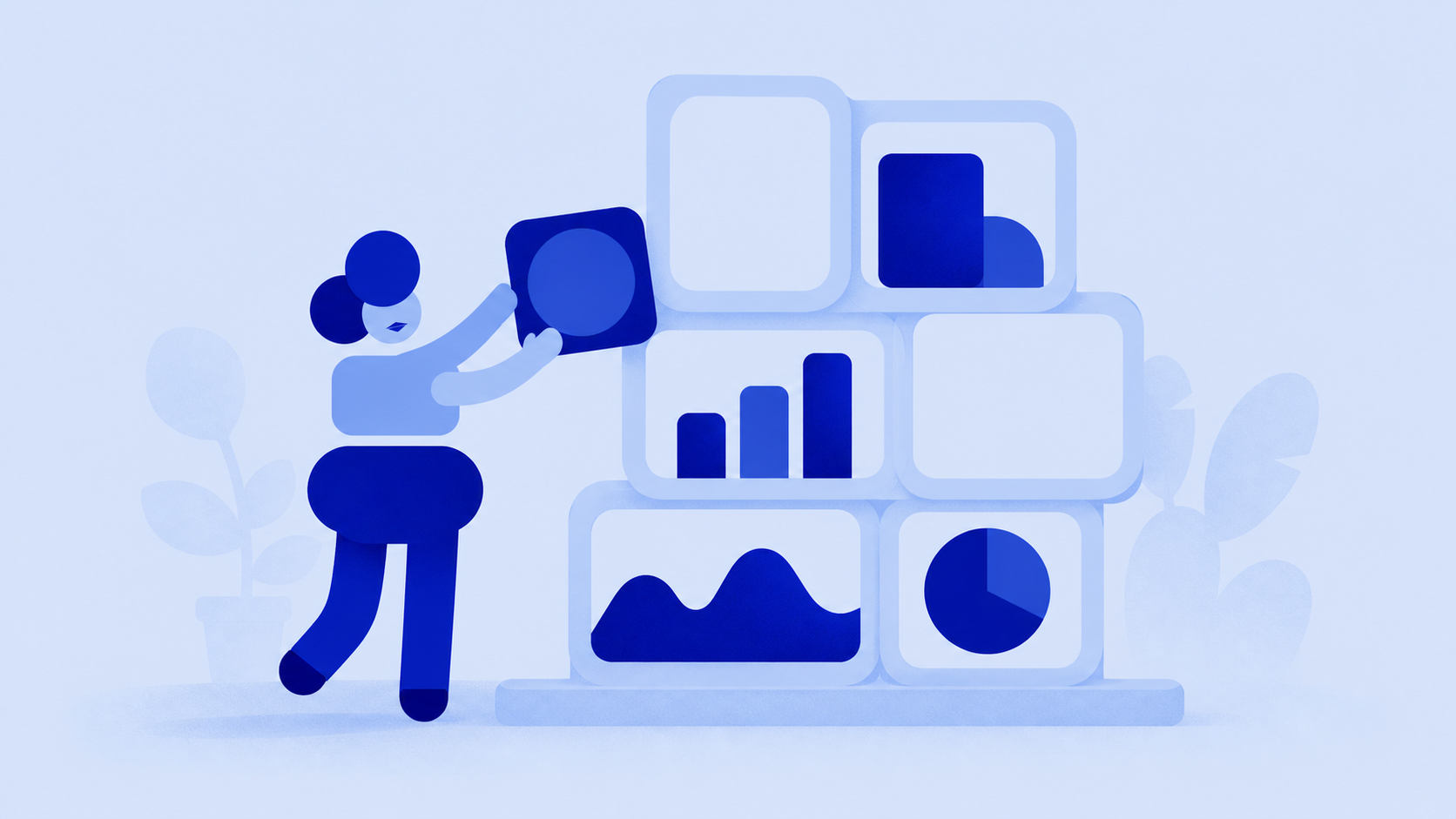 The author adds their own content into a prepared structure